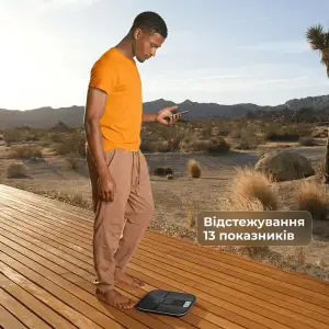 Весы напольные RENPHO Elis Solar 2 Smart Body Scale Black (R-A020-BK) UA