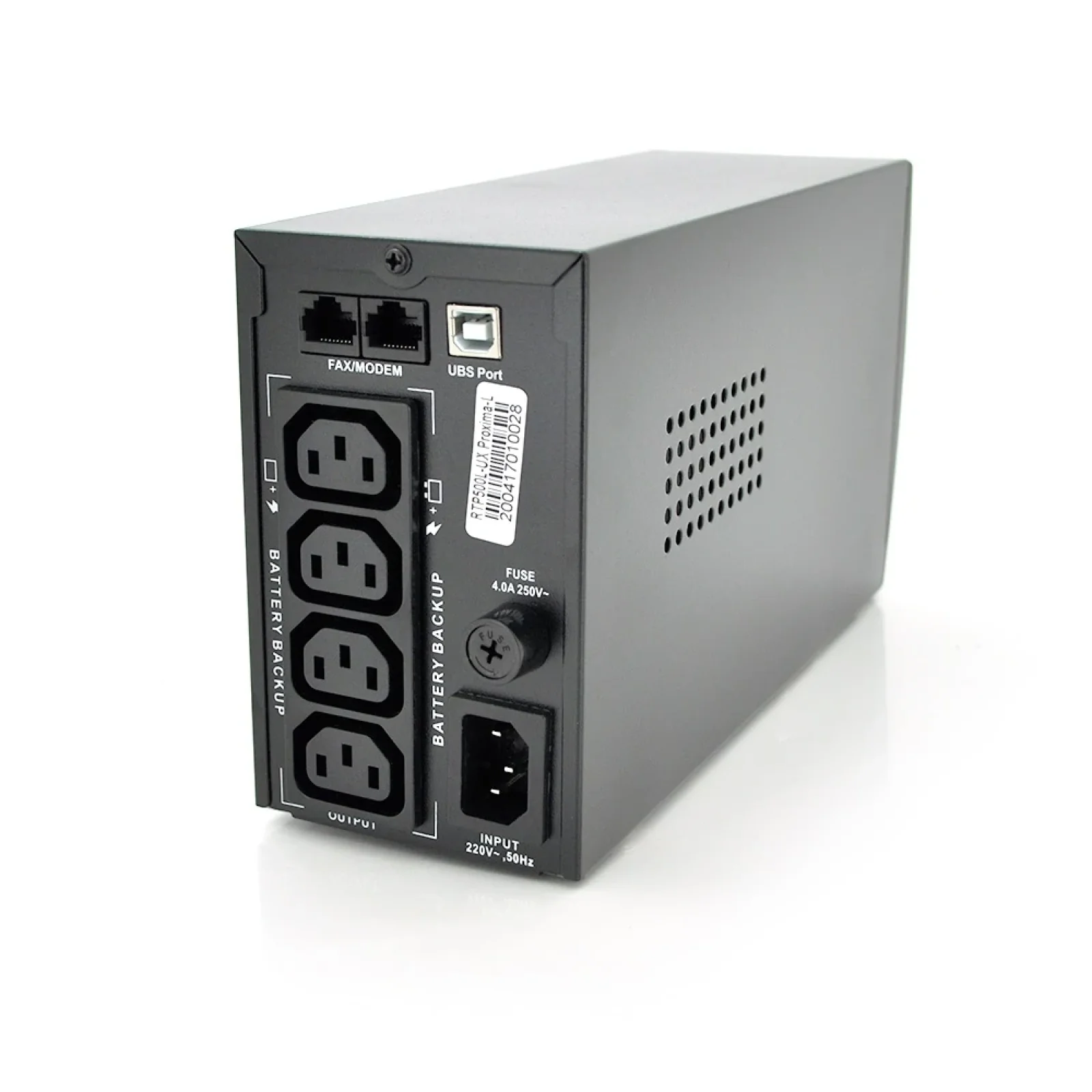 ИБП Ritar RTP500L-UX-IEC Proxima-L 300W, Lin.int., AVR, 4xIEC-320 C14, пластик (RTP500L-UX-IEC/06799) UA