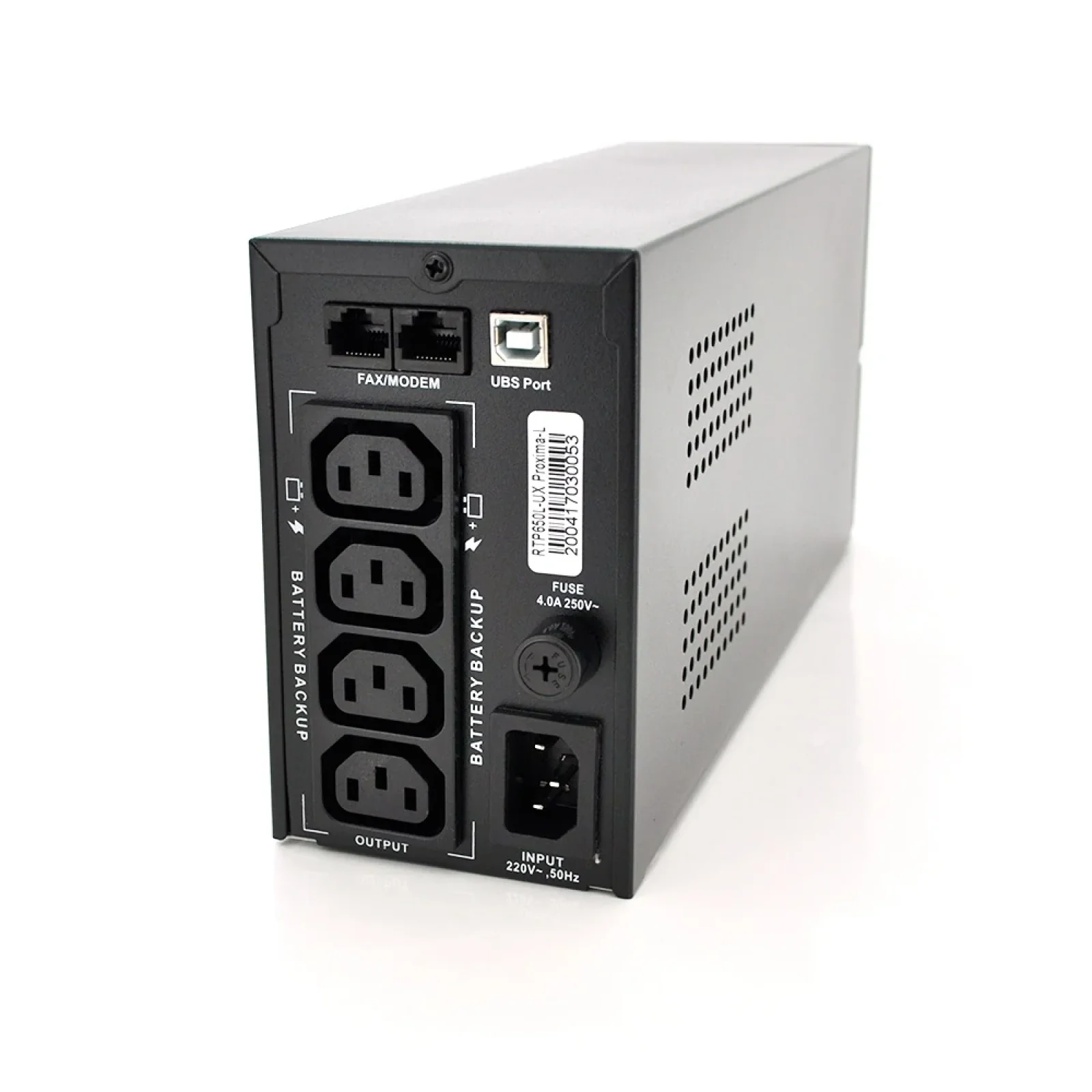 ИБП Ritar RTP650L-UX-IEC Proxima-L 390W, Lin.int., AVR, 4xIEC-320 C14, пластик (RTP650L-UX-IEC/06809) UA