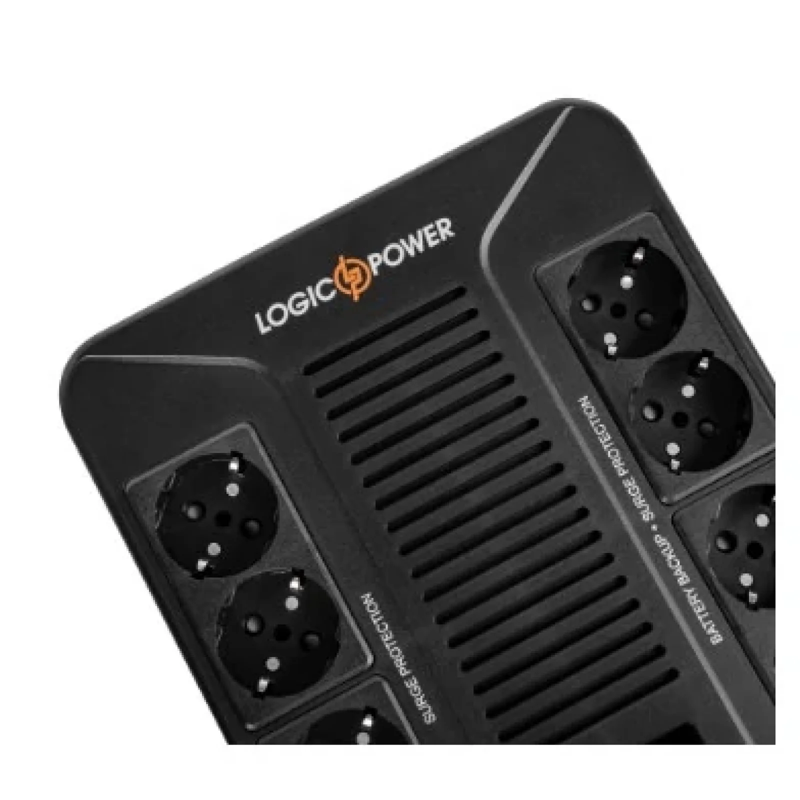 ДБЖ LogicPower LP-UL800VA-8PS, Lin.int., AVR, 8 x евро, пластик, LP16161 UA