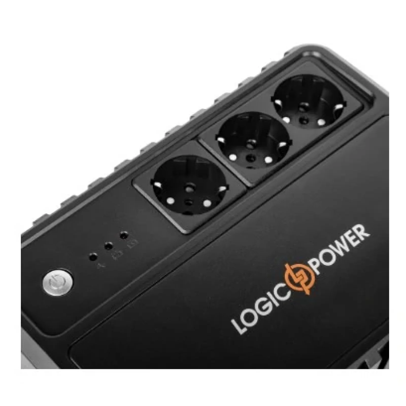 ДБЖ LogicPower LP-U800VA-3PS, Lin.int., AVR, 3 x євро, пластик, LP16159 UA