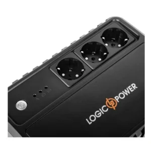 ДБЖ LogicPower LP-U800VA-3PS, Lin.int., AVR, 3 x євро, пластик, LP16159 UA