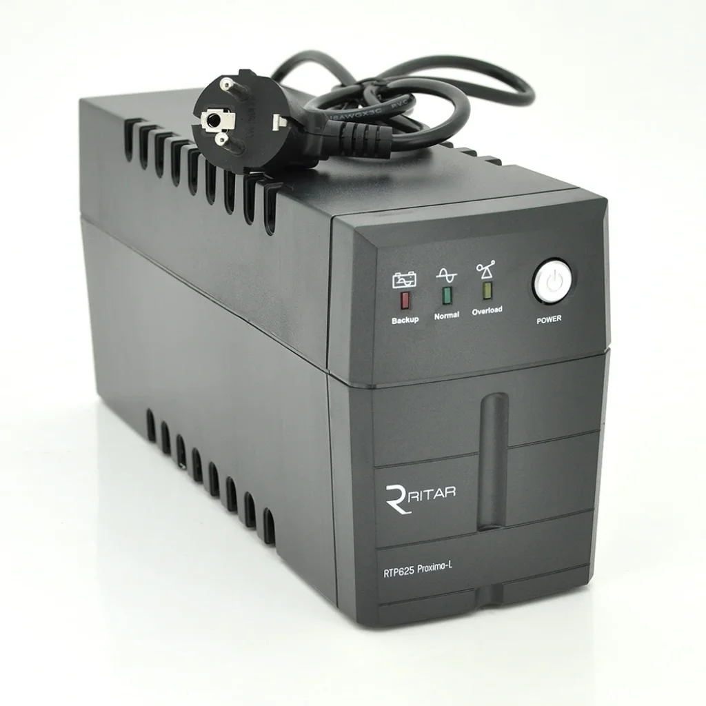 ДБЖ Ritar RTP625 Proxima-L 375 W, Lin.int., AVR, 2xeuro, пластик (RTP625L/05845) UA