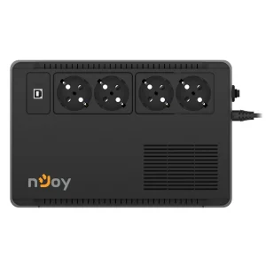 ДБЖ Njoy Soter 600 (PWUP-LI060SR-AZ01B), Lin.int., 4 x Schuko, USB, пластик UA