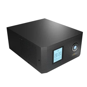 ДБЖ NJOY Aira 600 (UPCSTLP860TAICP01B), Lin.int., 2 x Schuko, LCD, пластик під зовнішній АКБ 40-200Ah UA