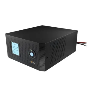 ДБЖ NJOY Aira 600 (UPCSTLP860TAICP01B), Lin.int., 2 x Schuko, LCD, пластик під зовнішній АКБ 40-200Ah UA