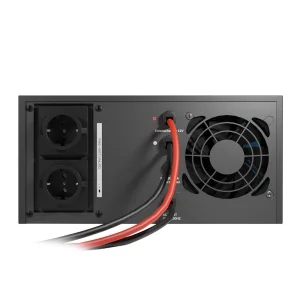 ДБЖ NJOY Aira 600 (UPCSTLP860TAICP01B), Lin.int., 2 x Schuko, LCD, пластик під зовнішній АКБ 40-200Ah UA
