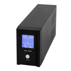 ДБЖ LogicPower UL650VA, Lin.int., AVR, 2 x євро, USB, LCD, метал, LP1454 UA