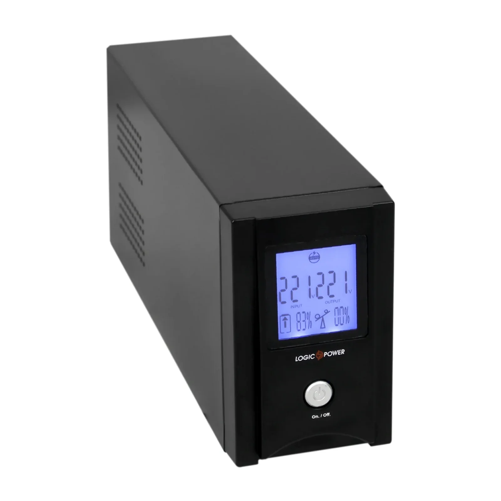 ДБЖ LogicPower UL650VA, Lin.int., AVR, 2 x євро, USB, LCD, метал, LP1454 UA