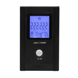 ДБЖ LogicPower UL650VA, Lin.int., AVR, 2 x євро, USB, LCD, метал, LP1454 UA