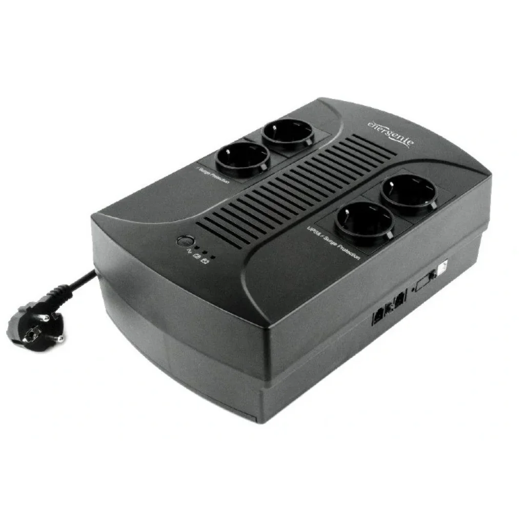 ДБЖ EnerGenie EG-UPS-002 850VA, Line Int., AVR, 4xSchuko, USB UA