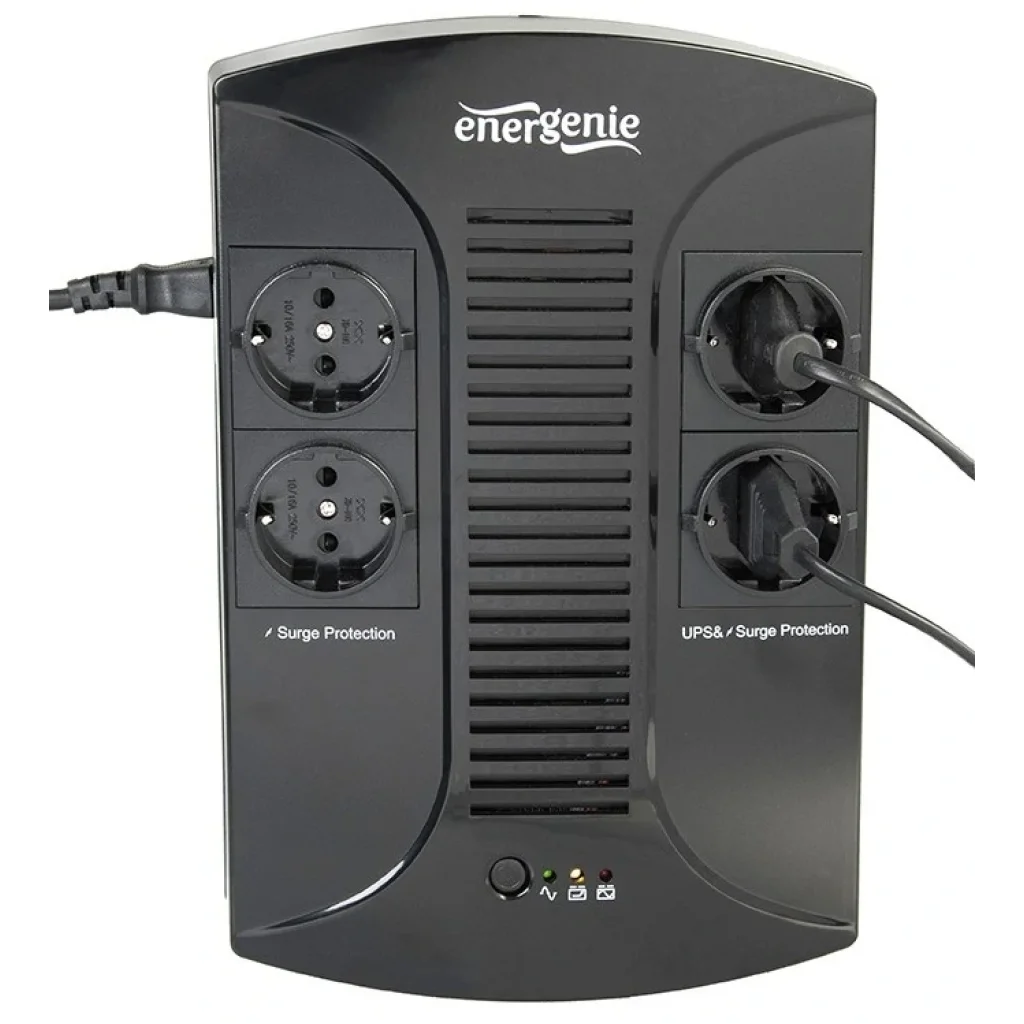 ДБЖ EnerGenie EG-UPS-002 850VA, Line Int., AVR, 4xSchuko, USB UA