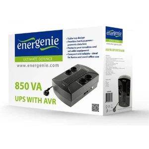 ДБЖ EnerGenie EG-UPS-002 850VA, Line Int., AVR, 4xSchuko, USB UA