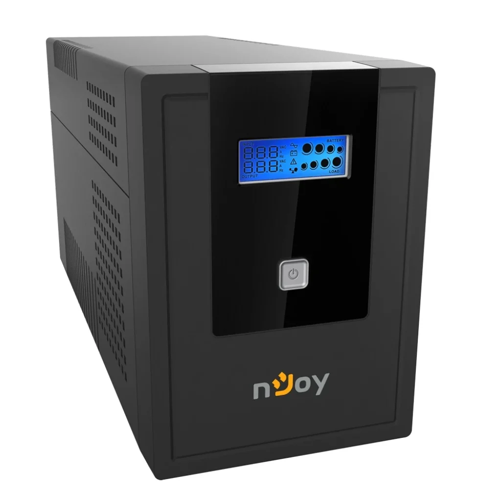 ДБЖ NJOY Cadu 2000 (UPCMTLS620HCAAZ01B), Lin.int., AVR, 4 x Schuko, USB, LCD, пластик UA
