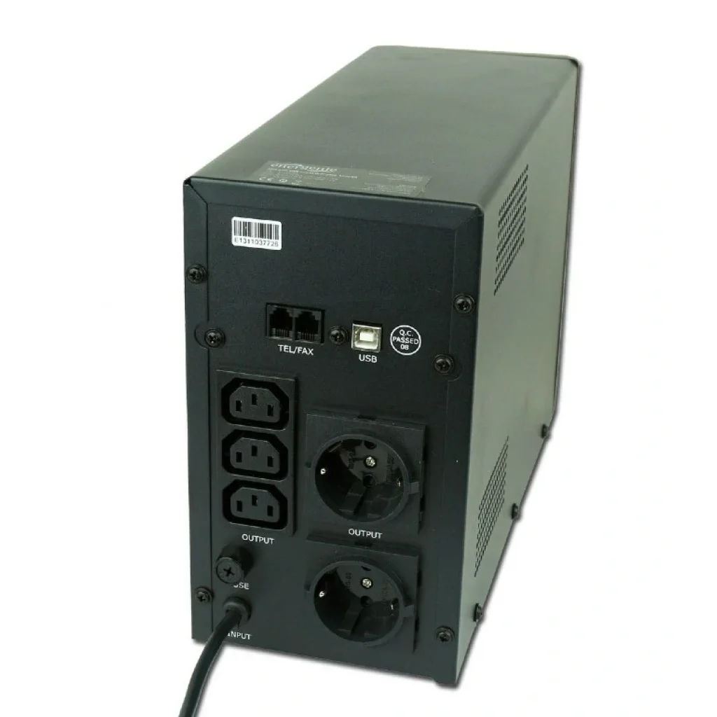 ДБЖ EnerGenie EG-UPS-034 1500VA, Line Int., AVR, 3xIEC+2xSchuko, USB, LCD, RJ11 UA