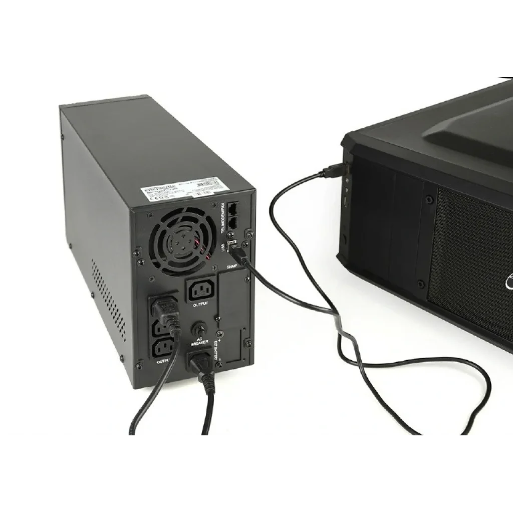 ИБП EnerGenie EG-UPS-PS2000-01 2000VA, Line Int., AVR, 3xIEC, металл UA