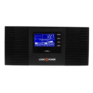 ДБЖ LogicPower LPM-PSW-1500VA (1050 Вт), Lin.int., AVR, 2 x євро, метал, LP3406 UA