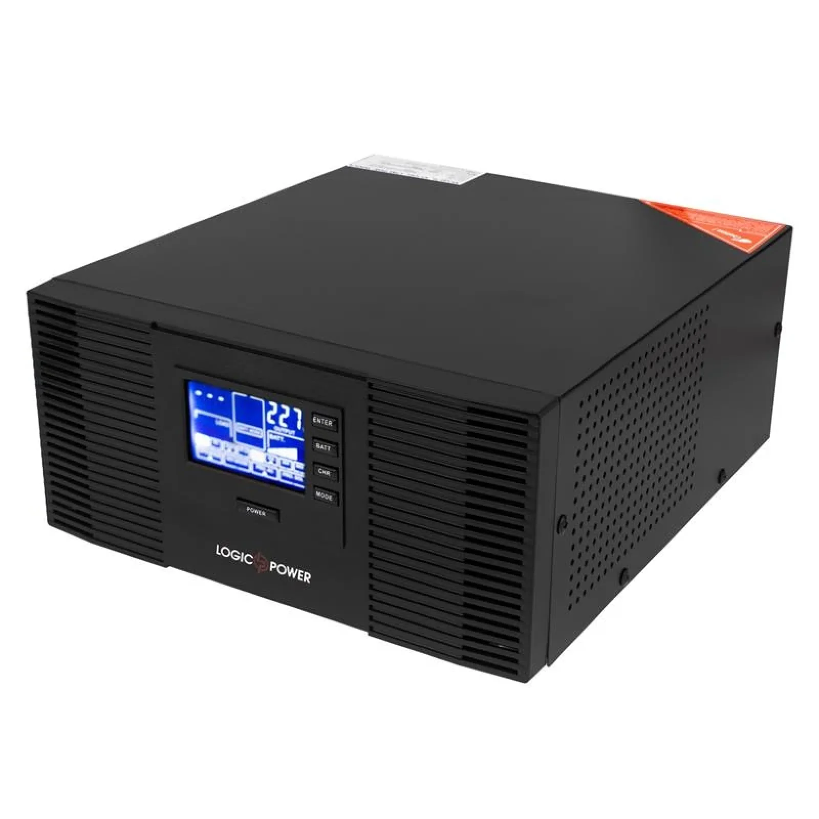 ДБЖ LogicPower LPM-PSW-1500VA (1050 Вт), Lin.int., AVR, 2 x євро, метал, LP3406 UA