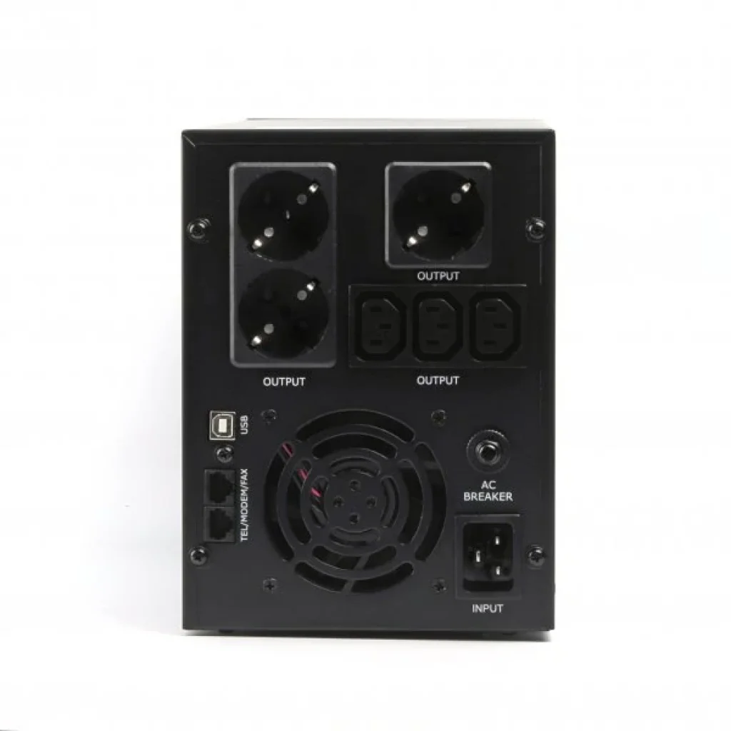 ДБЖ EnerGenie EG-UPS-036 3000VA, Line Int., AVR, 3xIEC+3xSchuko, USB, LCD, RJ11 UA