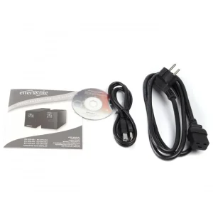 ДБЖ EnerGenie EG-UPS-036 3000VA, Line Int., AVR, 3xIEC+3xSchuko, USB, LCD, RJ11 UA