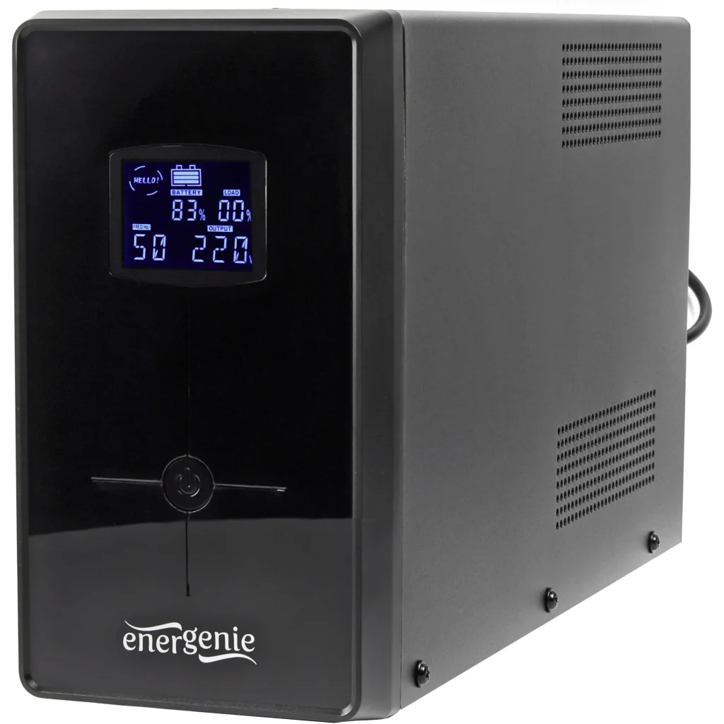 ИБП EnerGenie EG-UPS-035 2000VA, Line Int., AVR, 3xIEC+2xSchuko, USB, LCD, RJ11 UA