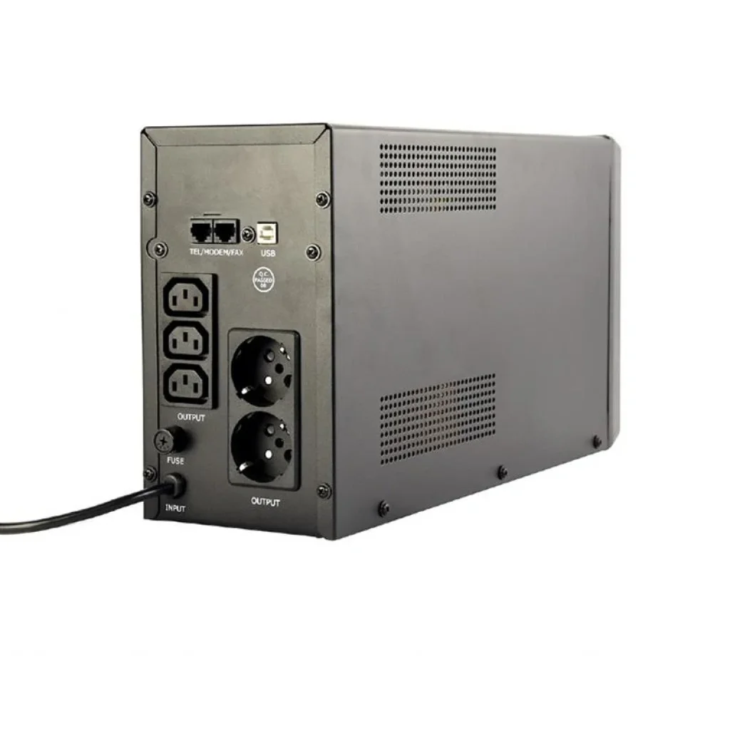 ИБП EnerGenie EG-UPS-035 2000VA, Line Int., AVR, 3xIEC+2xSchuko, USB, LCD, RJ11 UA