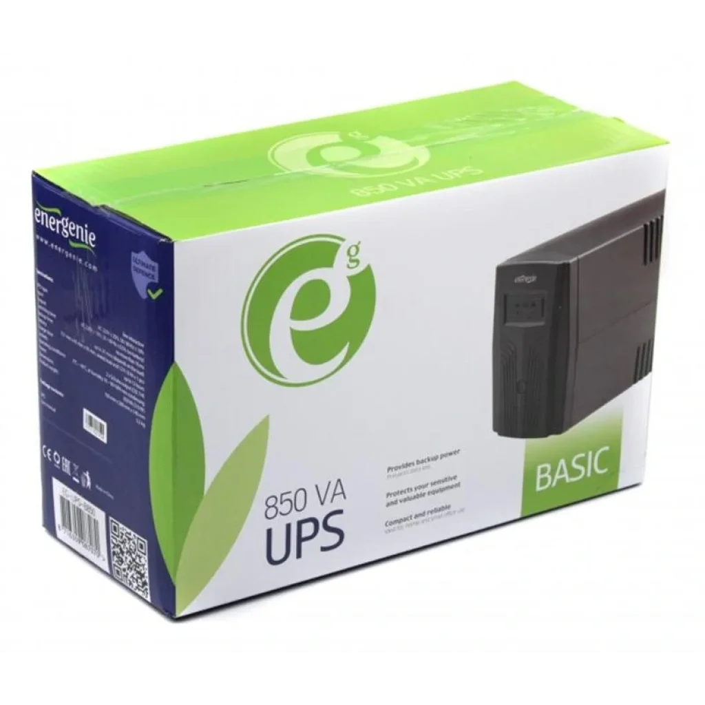 ИБП EnerGenie EG-UPS-B850 850VA, Line Int., AVR, 2xSchuko UA