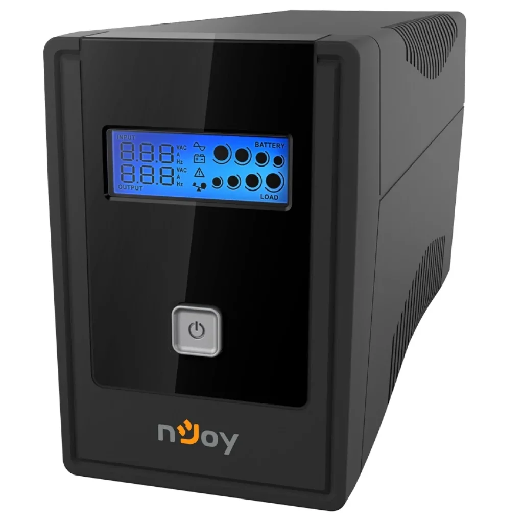 ДБЖ NJOY Cadu 650 (UPCMTLS665TCAAZ01B), Lin.int., AVR, 2 x Schuko, USB, LCD, пластик UA