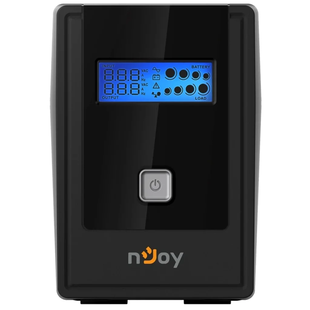 ДБЖ NJOY Cadu 650 (UPCMTLS665TCAAZ01B), Lin.int., AVR, 2 x Schuko, USB, LCD, пластик UA