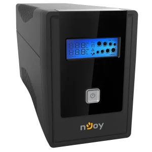 ДБЖ NJOY Cadu 650 (UPCMTLS665TCAAZ01B), Lin.int., AVR, 2 x Schuko, USB, LCD, пластик UA