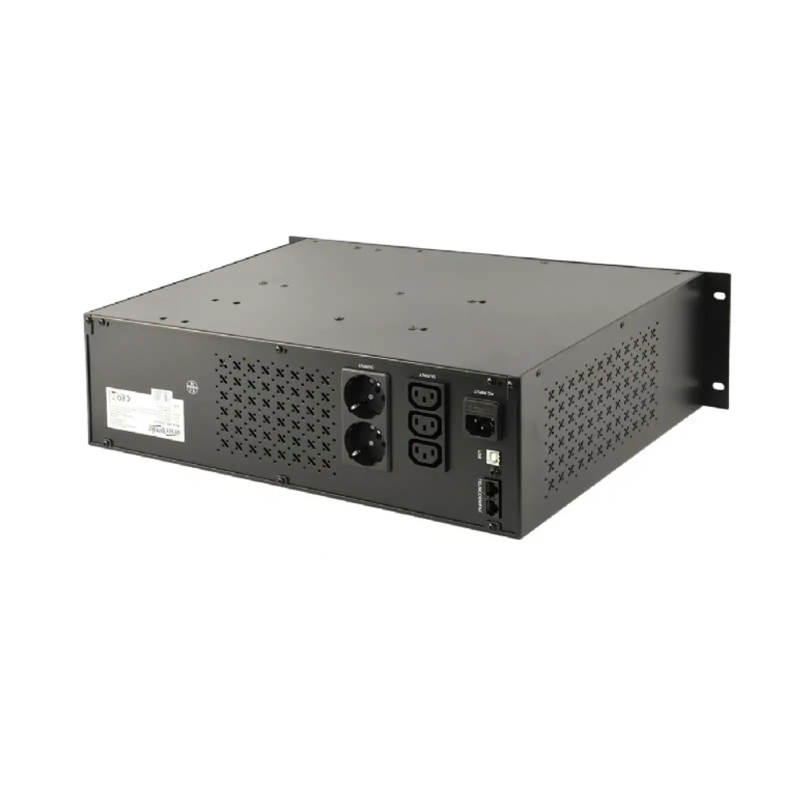 ИБП EnerGenie UPS-RACK-1500 1500VA, Line Int., AVR, 3xIEC+2xSchuko, USB, LCD, RJ11 UA