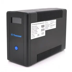 ИБП Tescom TCM1200 (720W), LCD, AVR, 4xSchuko, 2x12V7Ah, RS232, USB, RJ45, пластик (TCM1200/29693) UA