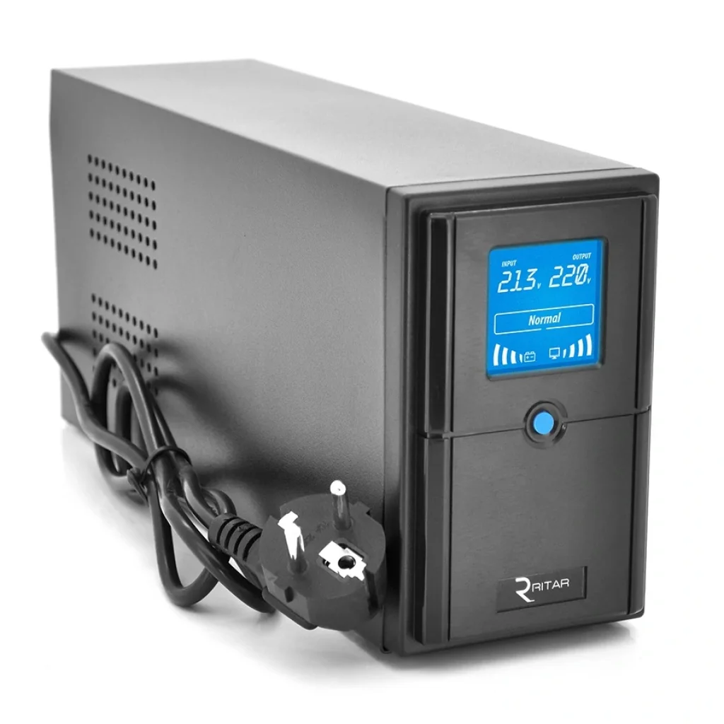 ИБП Ritar E-RTM500 (300W) ELF-D, Lin.int., AVR, 2xSchuko, металл (E-RTM500D/09821) UA