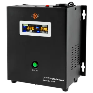 ДБЖ LogicPower LPY-W-PSW-800VA+ (560Вт)5A/15A, з правильною синусоїдою 12V, настінний, LP4143 UA