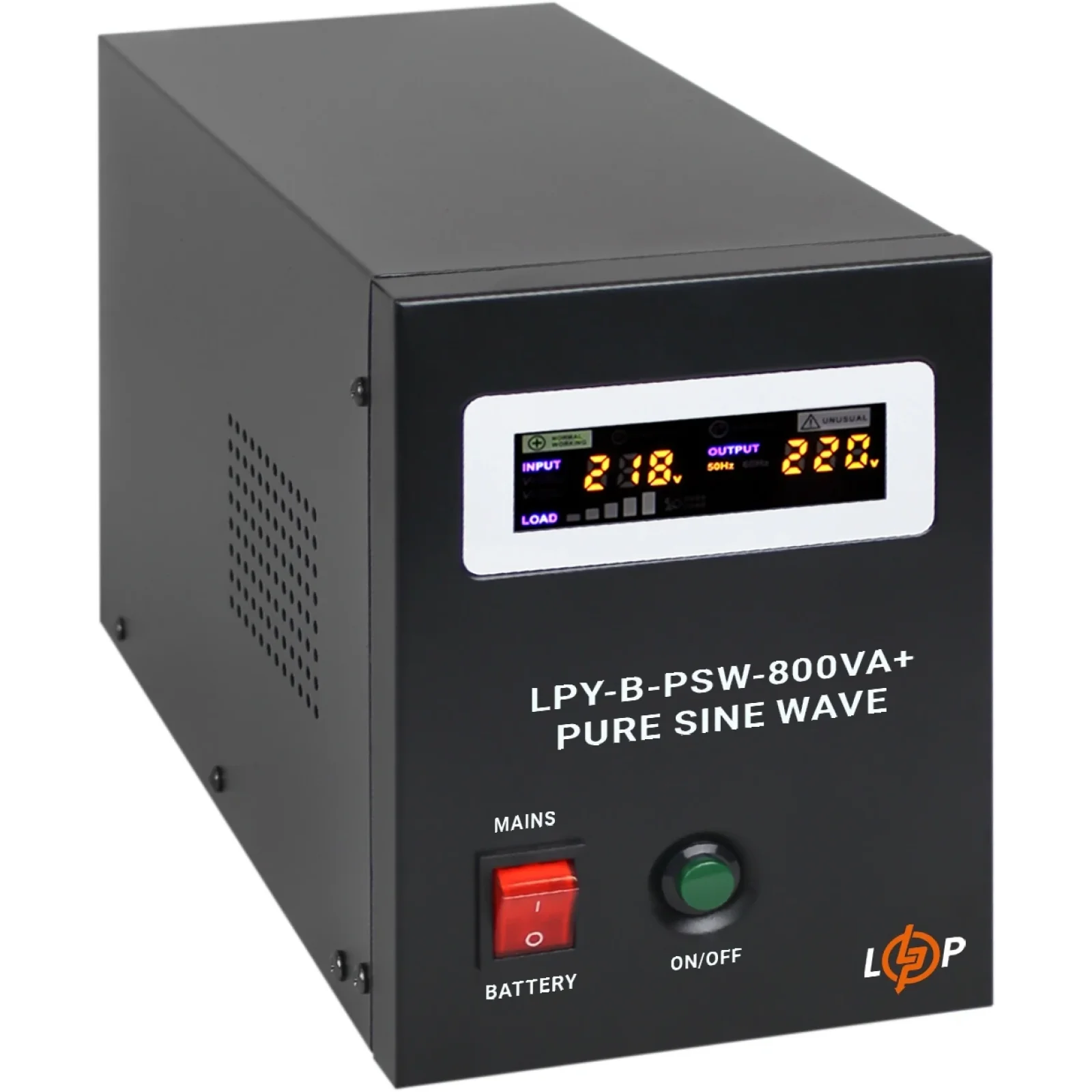 ДБЖ LogicPower LPY-B-PSW-800VA+ (560Вт)5A/15A, з правильною синусоїдою, 12V, LP4150 UA