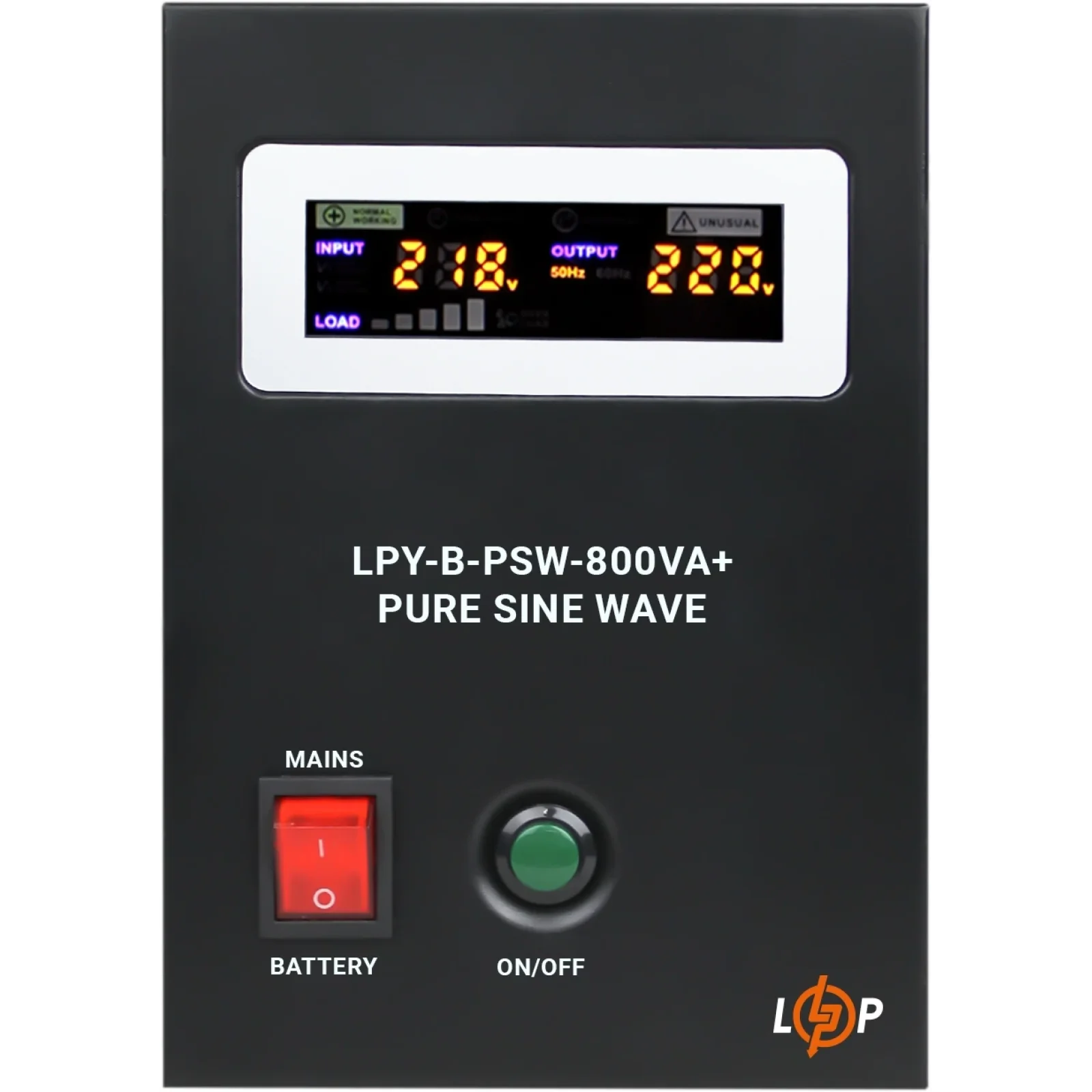 ДБЖ LogicPower LPY-B-PSW-800VA+ (560Вт)5A/15A, з правильною синусоїдою, 12V, LP4150 UA