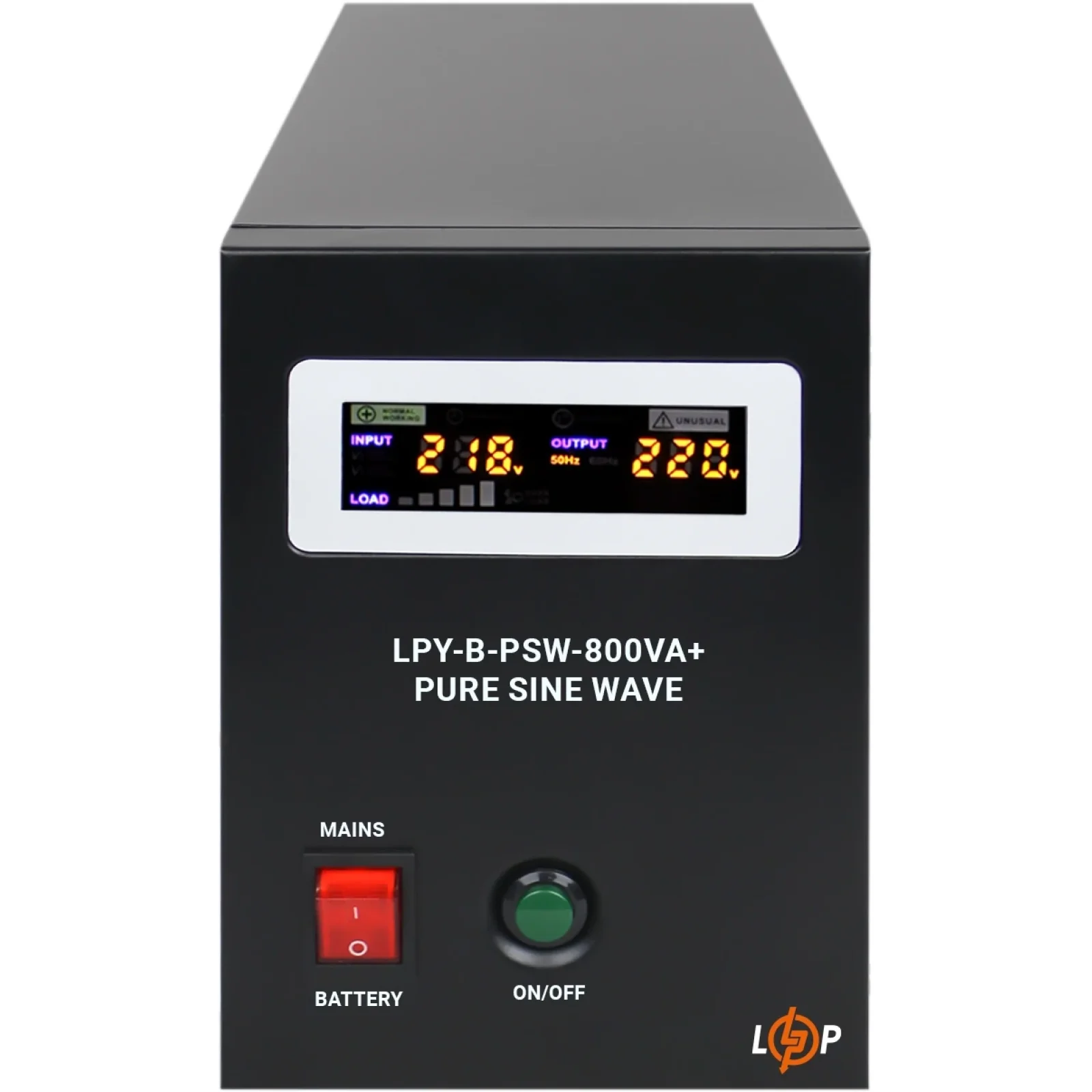 ДБЖ LogicPower LPY-B-PSW-800VA+ (560Вт)5A/15A, з правильною синусоїдою, 12V, LP4150 UA