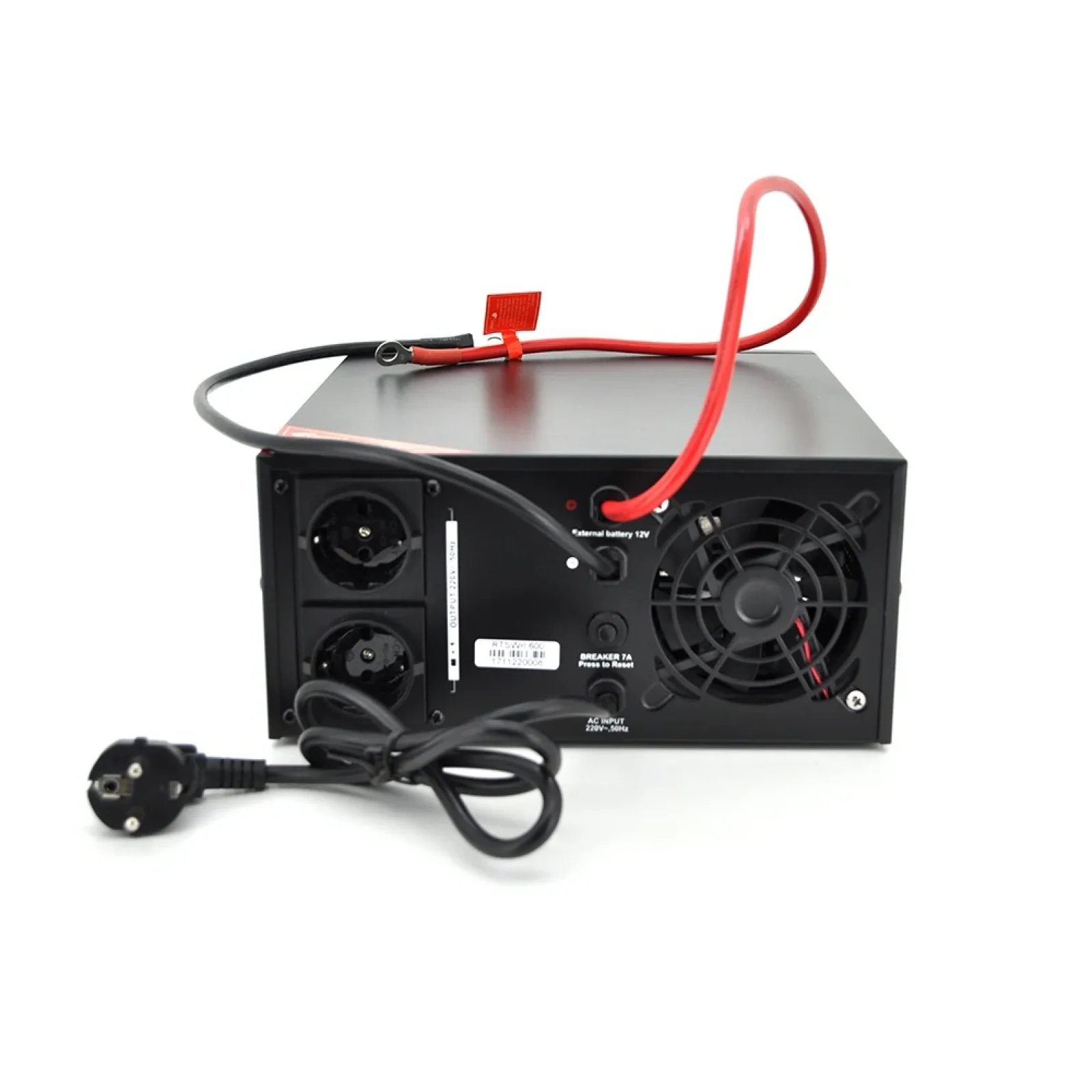 ИБП Ritar RTSWrl-600 , Lin.int., 2xSchuko, металл (RTSW-600ND12/28948), RTSWrl-600/12312 UA