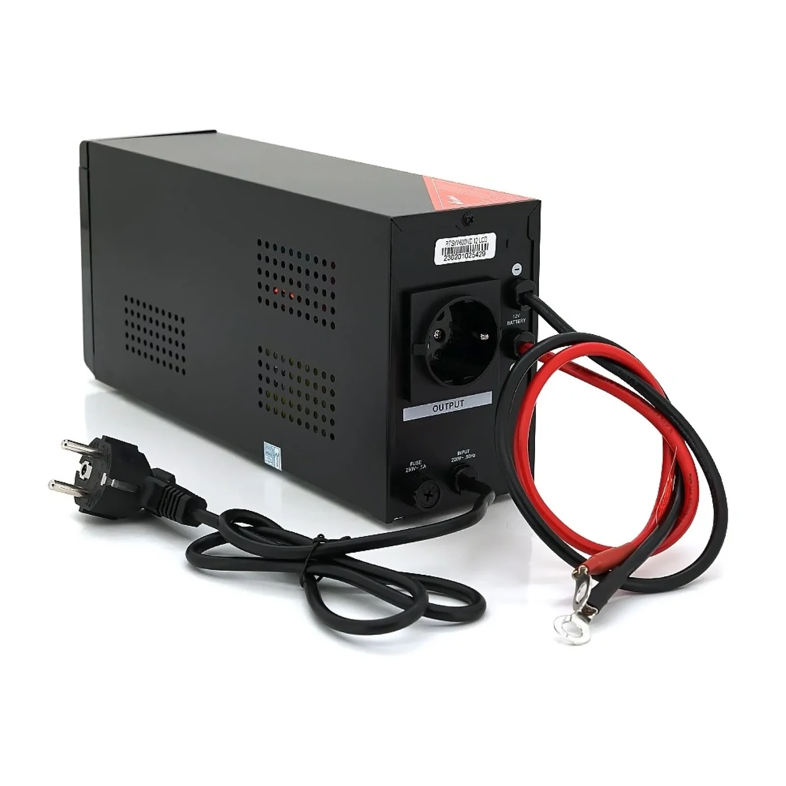 ДБЖ Ritar RTSW-600ND12 LCD, Lin.int., 1xSchuko, метал (RTSW-600ND12/28948) UA