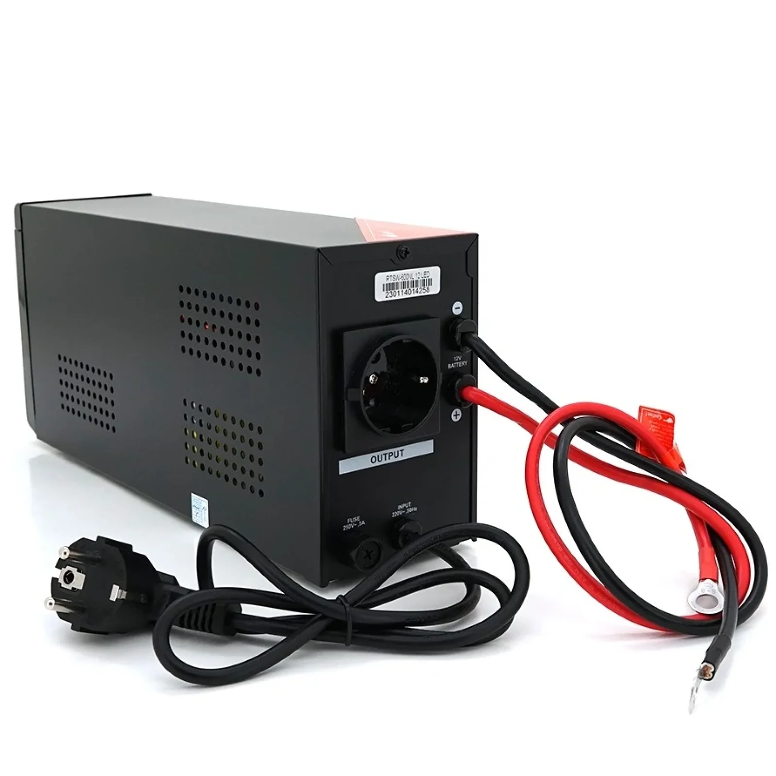 ДБЖ Ritar RTSW-600NL12 LED, Lin.int., 1xSchuko, метал (RTSW-600NL12/28947) UA