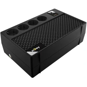 ДБЖ NJOY Renton 650 Plus (UPCSBLS665TRPCG01B) Lin.int., AVR, 4 x євро, 1 x USB Type A, 1xUSB Type C, пластик UA