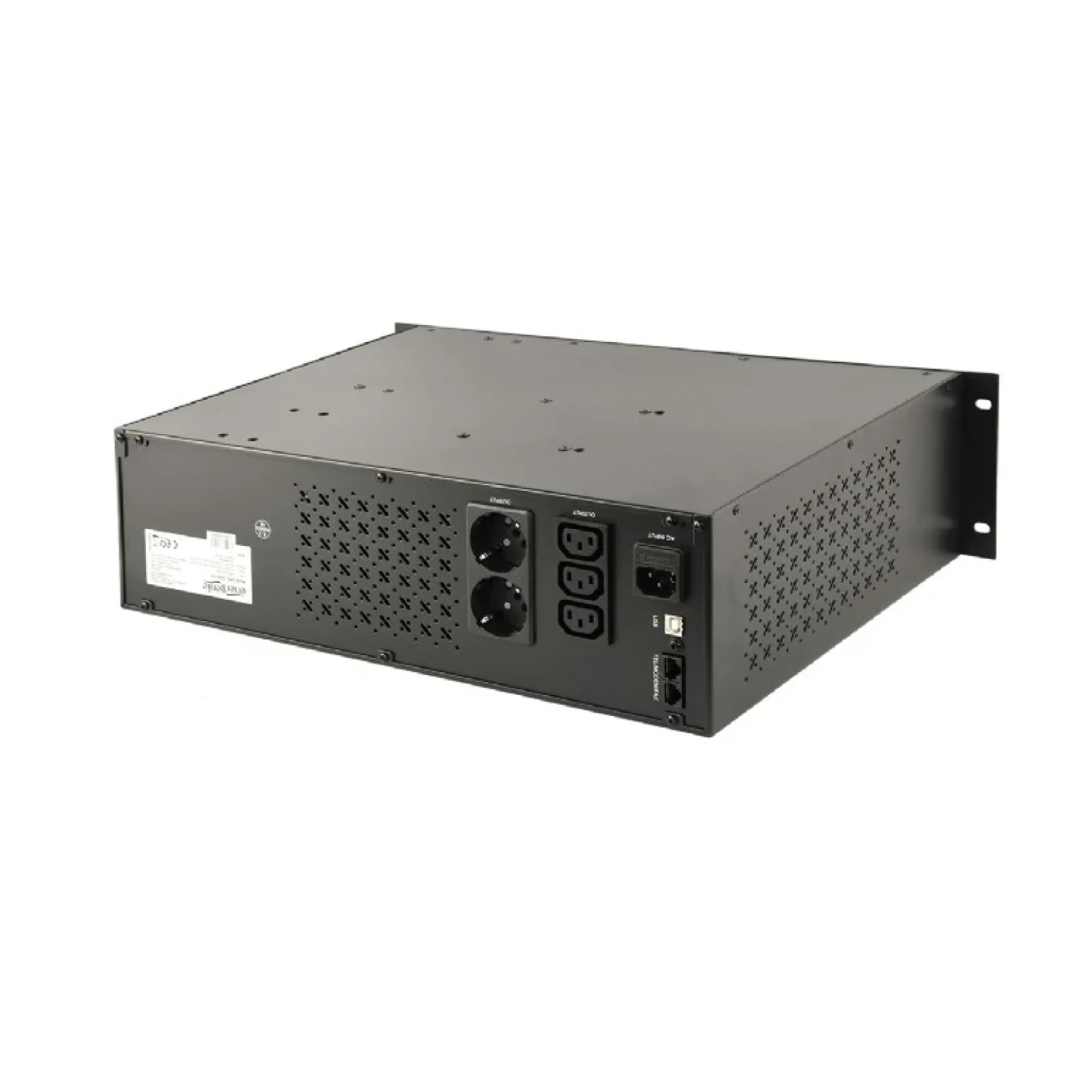 ИБП EnerGenie UPS-RACK-2000 2000VA, Line Int., AVR, 3xIEC+2xSchuko, USB, LCD, RJ11 UA