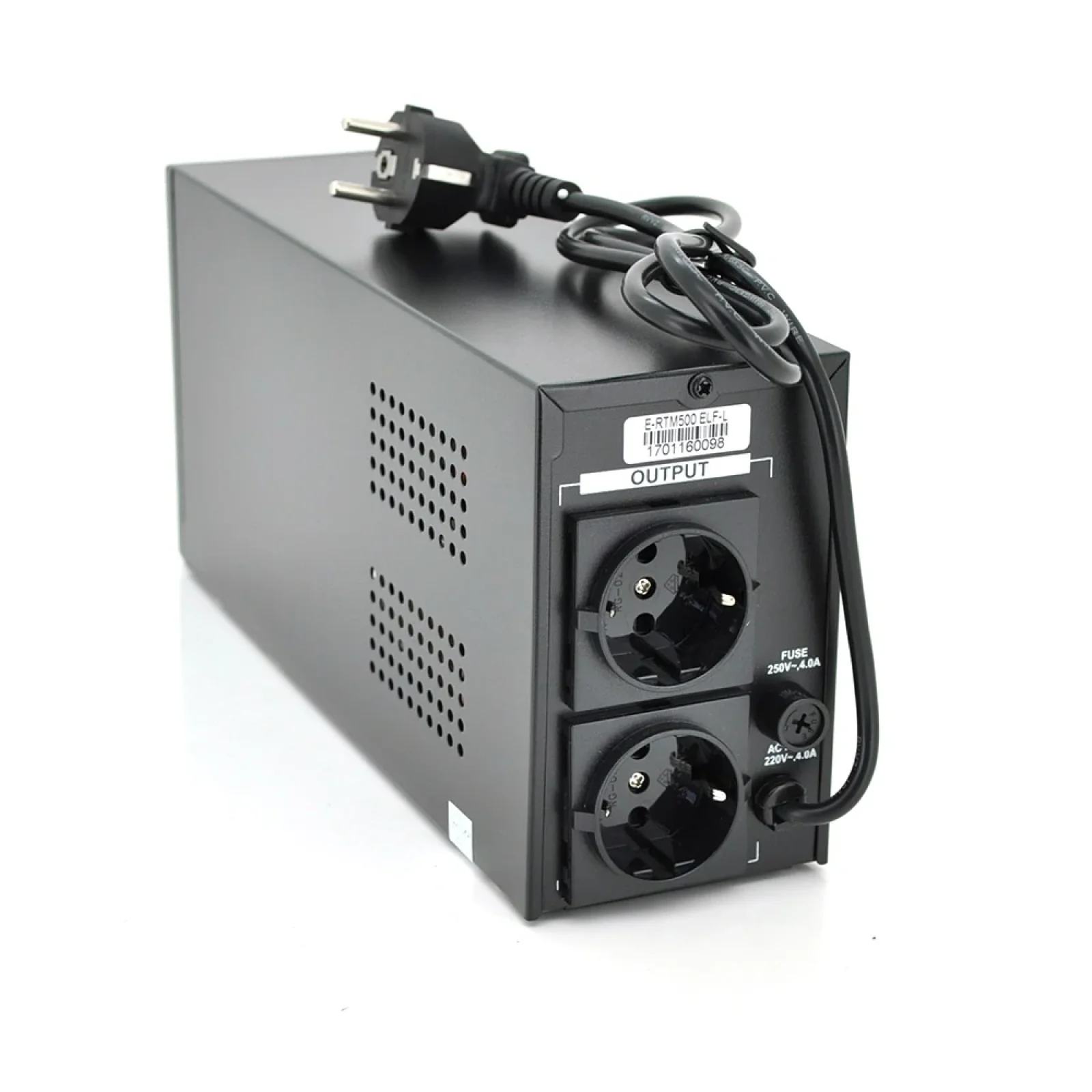 ДБЖ Ritar E-RTM500 ELF-L 300W, Lin.int., AVR, 2xSchuko, метал (E-RTM500L/09815) UA