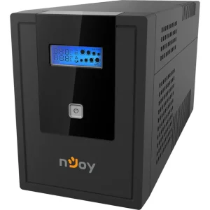 ДБЖ NJOY Cadu 1500 (UPCMTLS615HCAAZ01B), Lin.int., AVR, 4 x Schuko, USB, LCD, пластик UA