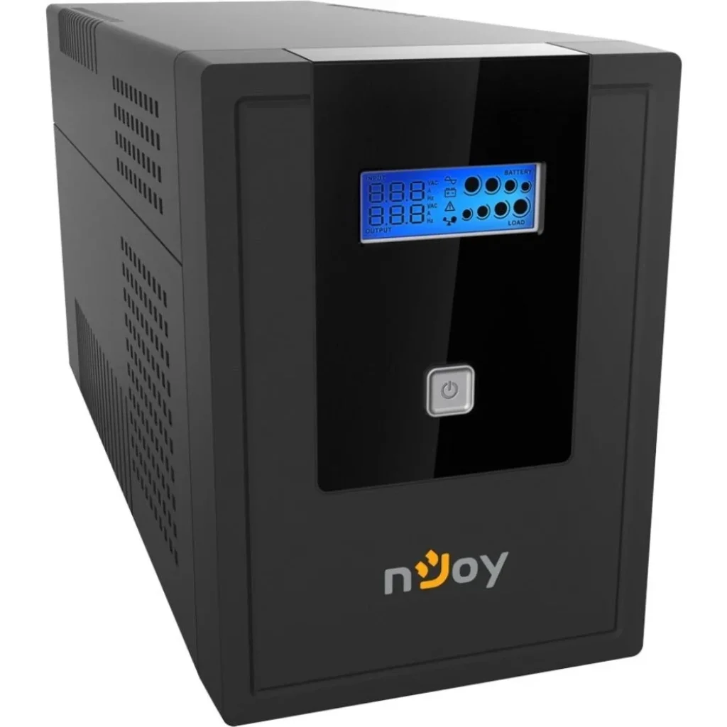 ДБЖ NJOY Cadu 1500 (UPCMTLS615HCAAZ01B), Lin.int., AVR, 4 x Schuko, USB, LCD, пластик UA