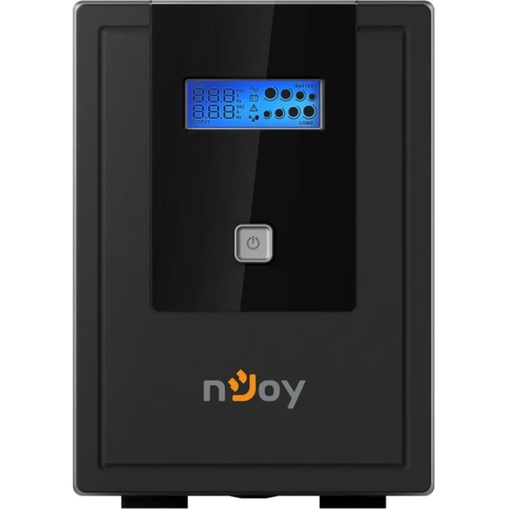ДБЖ NJOY Cadu 1500 (UPCMTLS615HCAAZ01B), Lin.int., AVR, 4 x Schuko, USB, LCD, пластик UA