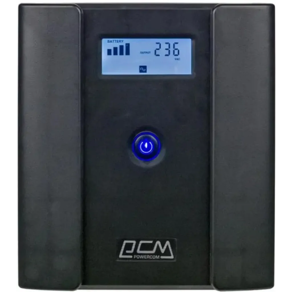 Джерело безперебійного живлення Powercom RPT-1500AP, 4xSchuko, LCD (00210225) UA