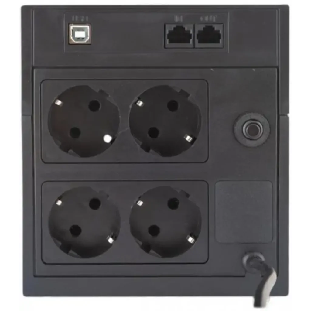 Джерело безперебійного живлення Powercom RPT-1500AP, 4xSchuko, LCD (00210225) UA