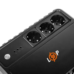 ДБЖ LogicPower LP-400VA-3PS, Lin.int., AVR, 3 x євро, пластик, LP16157 UA