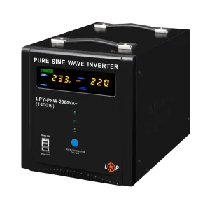 ИБП LogicPower LPY-PSW-2000VA+, Lin.int., AVR, 2 x евро, LCD, металл, с правильной синусоидой 24V, LP22873 UA